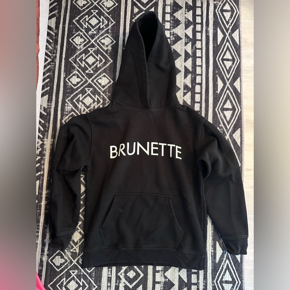 Brunette The Label Black Kids Hoodie